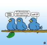 Twitter joke image of birds
